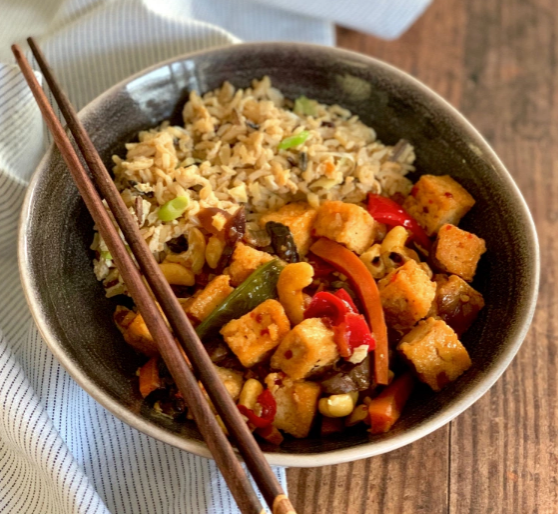 Crispy fried chilli tofu