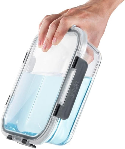 Glass Food Storage Containers with Airtight Lids - 1520ml - 3 Pack