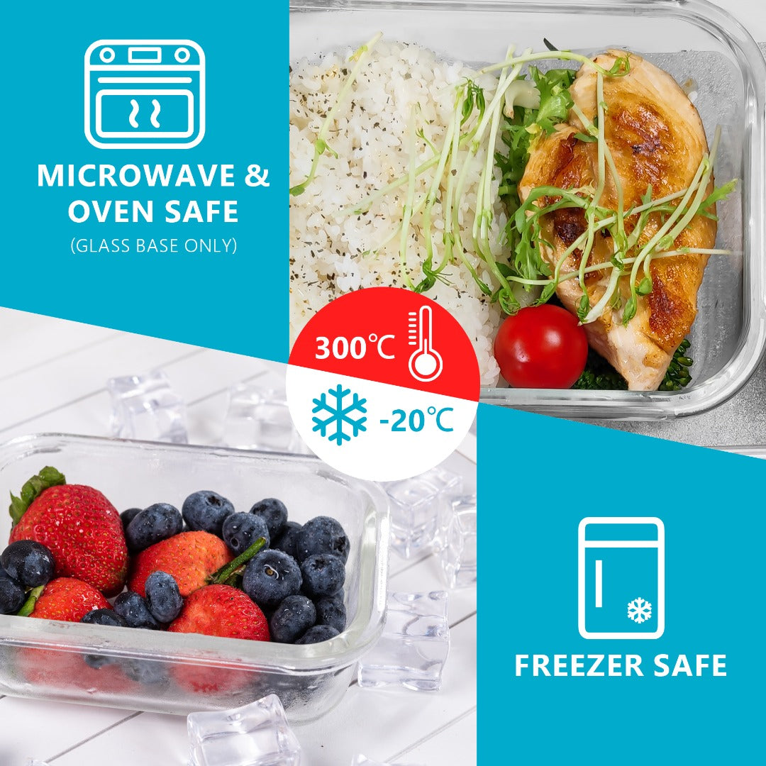 Igluu Meal Prep Glas Lebensmittel Frischhaltedosen 10 Stück