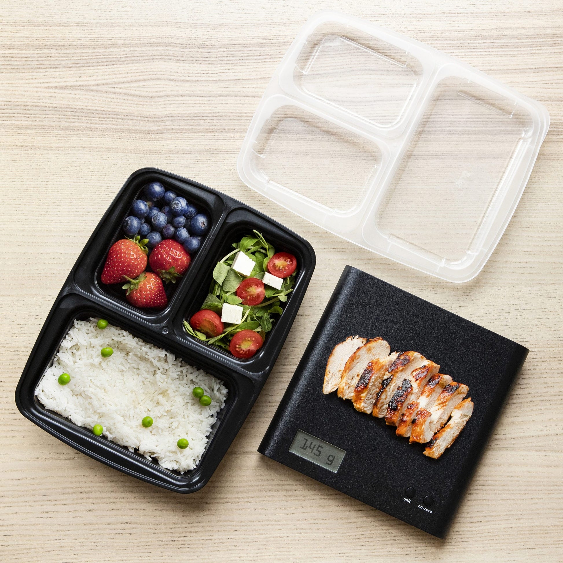 meal prep aufbewahrung 3-Fach-Mahlzeit Vorbereitung Lebensmittel-Container (10 Pack)